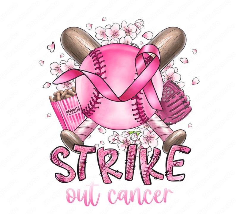 Baseball Breast Cancer Awareness PNG: Softball Player (digital Download ...