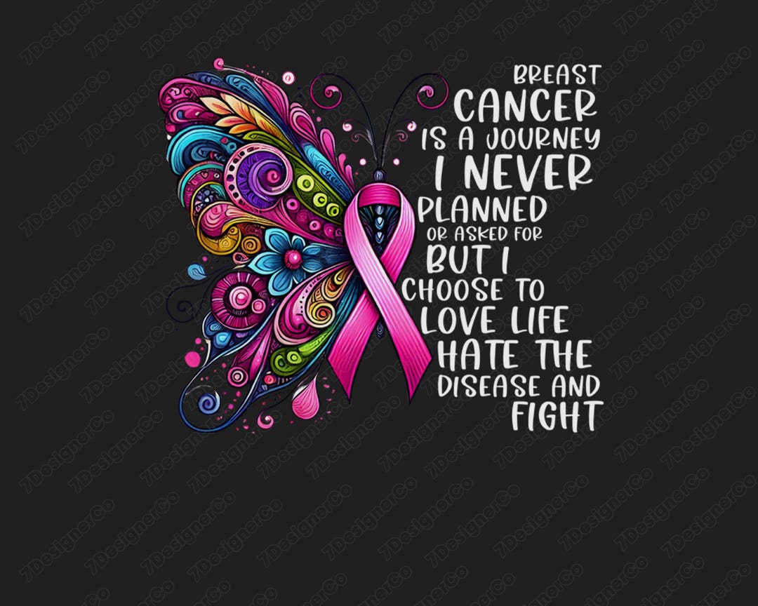 Butterfly Breast Cancer Awareness PNG: Pink Ribbon Journey (digital ...