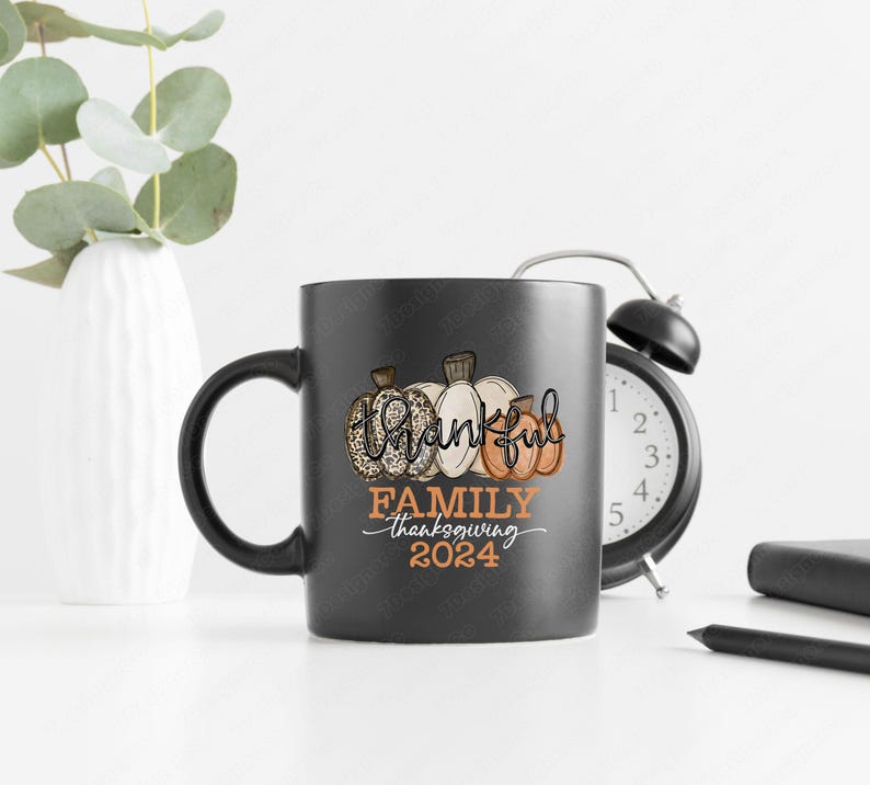 Thankful Family PNG, Happy Thanksgiving PNG, Thanksgiving Turkey PNG