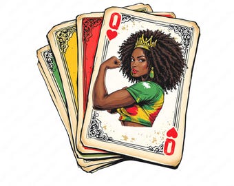 Reine de coeur noire PNG : femme afro-américaine, histoire des Noirs (téléchargement numérique)