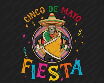 Fiesta Skeleton Png, Cinco De Mayo Png, Mexican Fiesta Png, Mexican Festival Png, Cinco de Mayo Fiesta Skeleton Sombrero Hat Mexican Party
