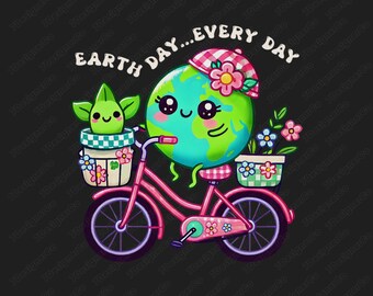 Día de la Tierra todos los días PNG, Día de la Tierra Png, Feliz Día de la Tierra Png, Salva la Tierra Png, Salva el Planeta, Groovy Eco Planet Nature Lovers Flower