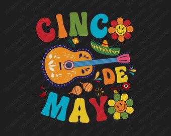 Funny Cinco De Mayo Png, Cinco De Mayo Png, Mexican Fiesta Png, Mexican Festival Png, Cinco De Mayo Groovy Hippie