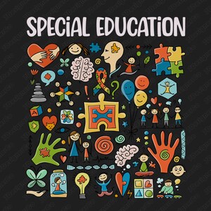 Autism Awareness PNG: Special Education Design (Digital Download)