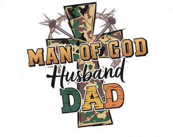 Croix chrétienne à motif camouflage pour la fête des pères PNG : modèle homme de Dieu (téléchargement numérique)