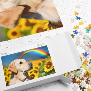 Christmas Gifts for Elderly, Funny Gifts for Kids 8-12, Golden Retriever Jigsaw Puzzles, Golden Retriever Puzzle 500 Pieces, Dog Puzzle