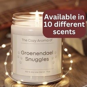 Funny Belgian Groenendael Dog Candle Gift for Owner Dog Mom Dog Dad New Puppy Housewarming Christmas Mothers Day Fathers Day Sheepdog
