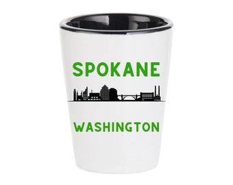 Spokane Washington Shot Glass, Shot Glasses For Women, 33 Birthday Shot Glass, Funny Gag Gifts For Friends Female, 21th Birthday Shot Glass,