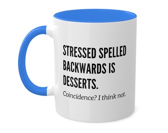 Funny Gag Gifts Under 10 Dollars Christmas Funny Gag Gifts for Friends Female Funny Coworker Gift Stressed Spelled Backwards Is Desserts