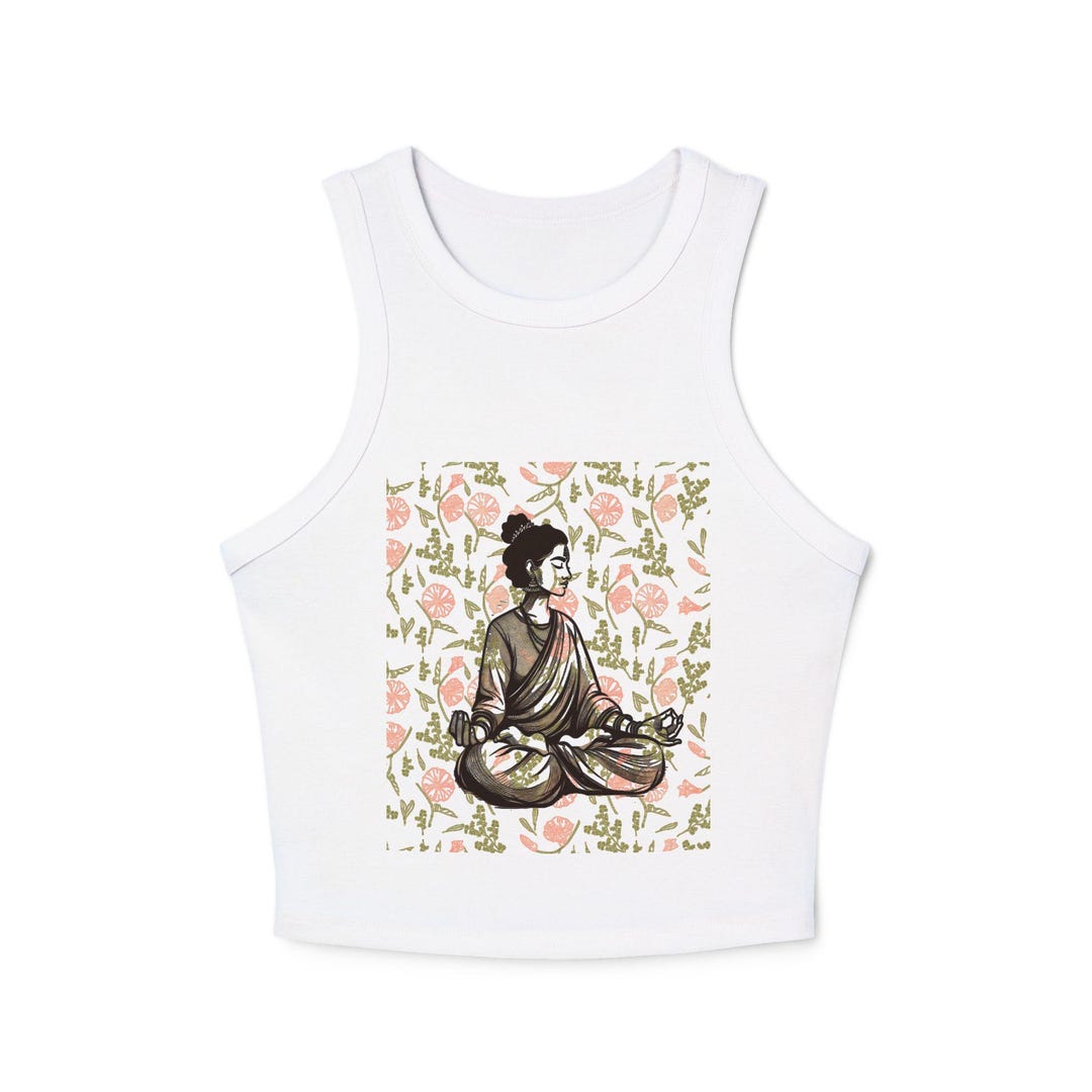 Yoga Crop Tank, Relax Tank, Workout Tank, Women's Micro Rib Racer Tank ...
