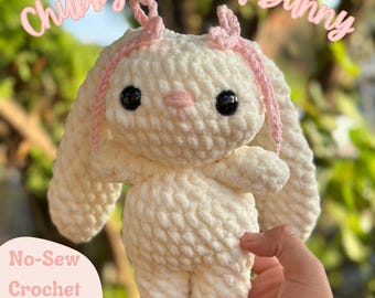 Chubby-Cheeked Bunny No-Sew Crochet Pattern