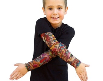 Youth Tattoo Sleeve Tee, Wild Rose Salvation Artwork