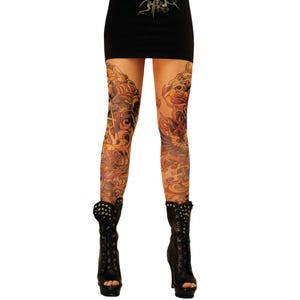 Wild Rose Ladies Salvation Mom Dad Save Me Artwork Tattoo Leggings
