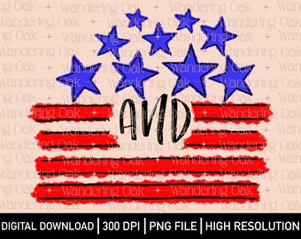 Sterne und Streifen png 4. Juli Sublimation Stars und Stripes png amerikanische Flagge png rot weiß und blau png Charakteristisch png