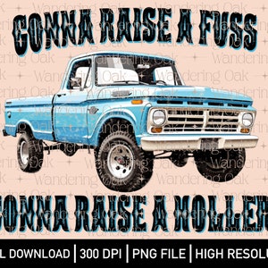 Camion vintage PNG ça va faire des histoires, ça va soulever une crie de musique country PNG sérigraphie de musique country blues de l'été png country png