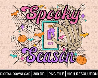 Spooky Season PNG Halloween PNG Cute Halloween png Halloween Pumpkin png Spooky Halloween png Halloween sublimation screen print