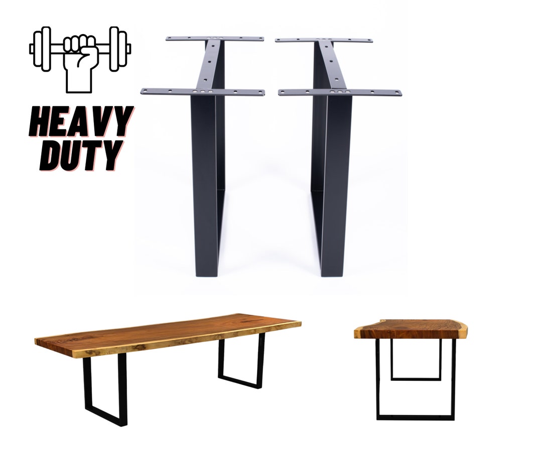 Rustic/ Artisinal u Table Legs2pc,heavyduty Table Legs, Ushaped Legs