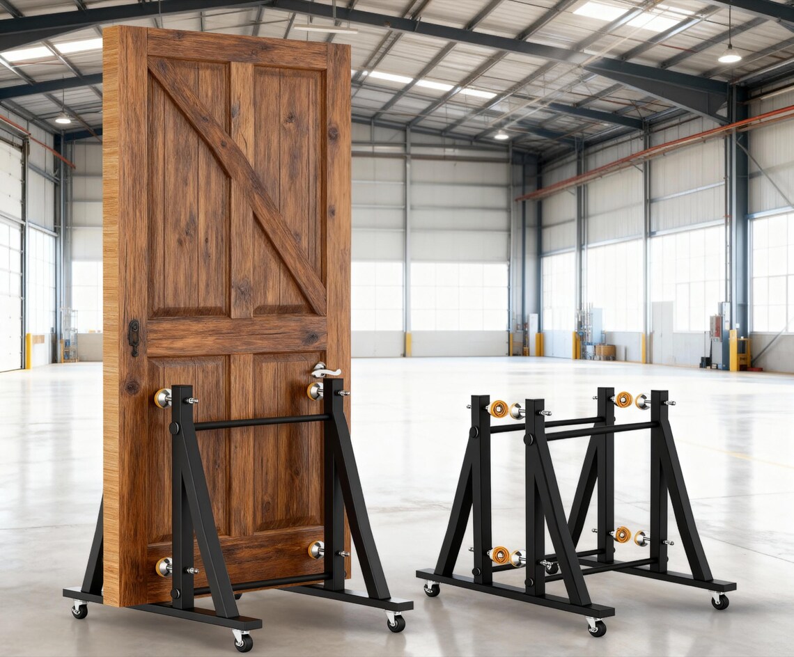 Timber Slab Rack Heavy-duty Display Rack for Slabs & Doors | Industrial-grade Stand for ...