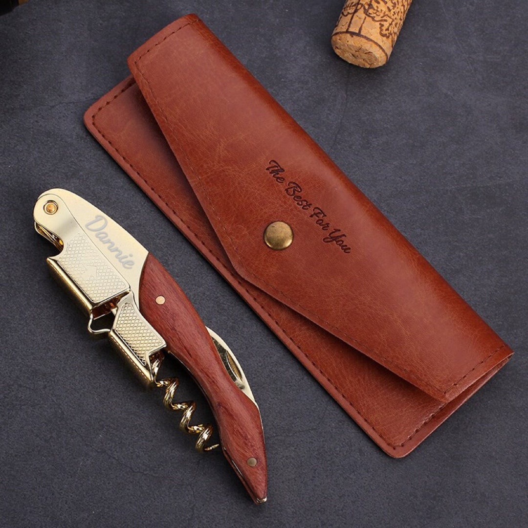 Personalized Corkscrew Custom Engraved Wine Bottle Opener, Corkscrew