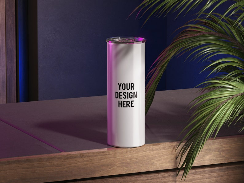 Personalized Custom Sublimation 20oz & 30oz Skinny Tumblers Made to Order Custom Name Tumbler or create a custom photo collage tumbler image 2