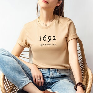 1692 Halloween crew neck bestselling Halloween t shirts, spooky season shirt, funny Halloween tees, Halloween 2023, best selling shirt image 3