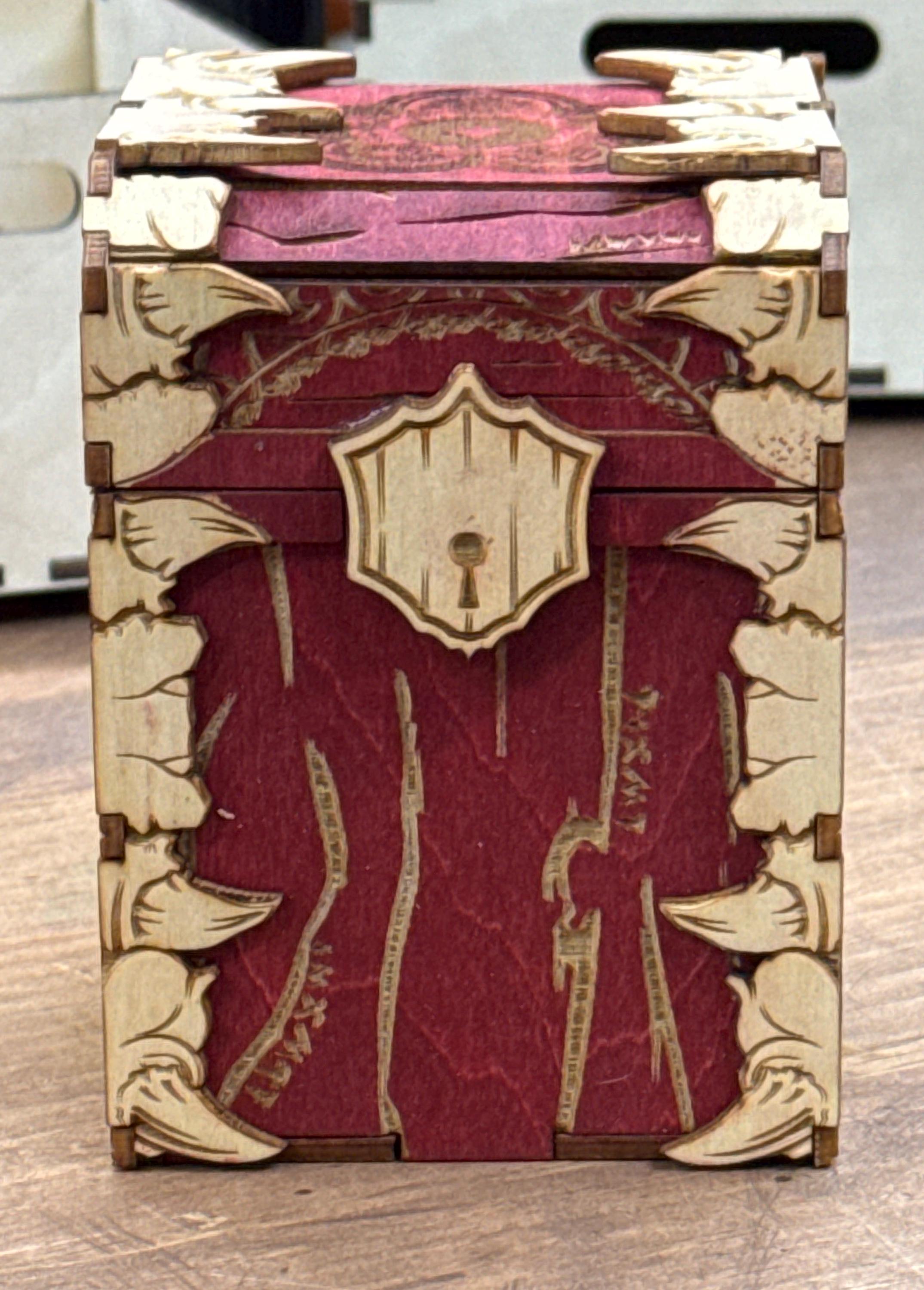 Custom Laser Cut Baltic Birch Deck Box | Double Sleeved Cards - Etsy