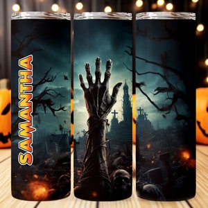 Gobelet lumineux d'Halloween personnalisé Zombie Arm avec paille Grand gobelet d'Halloween phosphorescent Halloween 2023 image 9
