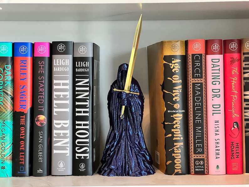 Book of the Month Sword Trophy Holder Bookish Readers Gift or for Reading Enthusiasts image 1