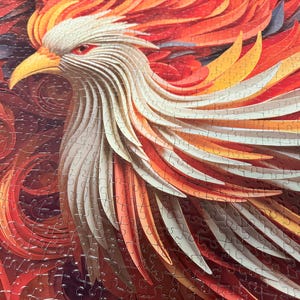 The Phoenix legpuzzel van 1000 stukjes voor volwassenen - ERNSTIG MOEILIJKE legpuzzel | Puzzelcadeau | Kleurrijke kunstpuzzel Cadeau voor hem of haar
