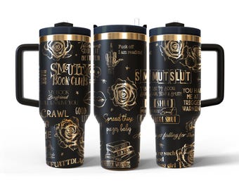 Dirty Romance Bookish Tumbler | Spicy Romance Reader Gift | Laser-Engraved 40 oz Stainless Steel H2O Tumbler
