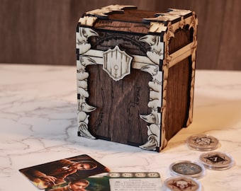 Caja de mazo de cartas Monster personalizada / Caja de mazo MTG / Caja de mazo Commander / Caja de mazo para LCG / Caja de mazo de Tarot / Caja de almacenamiento de cartas / Caja de mazo de una pieza