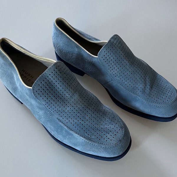 Vintage 1990s Oddville, MTV Hush Puppies Powder Blue Suede Style Shoes Worn by Frank on the show!