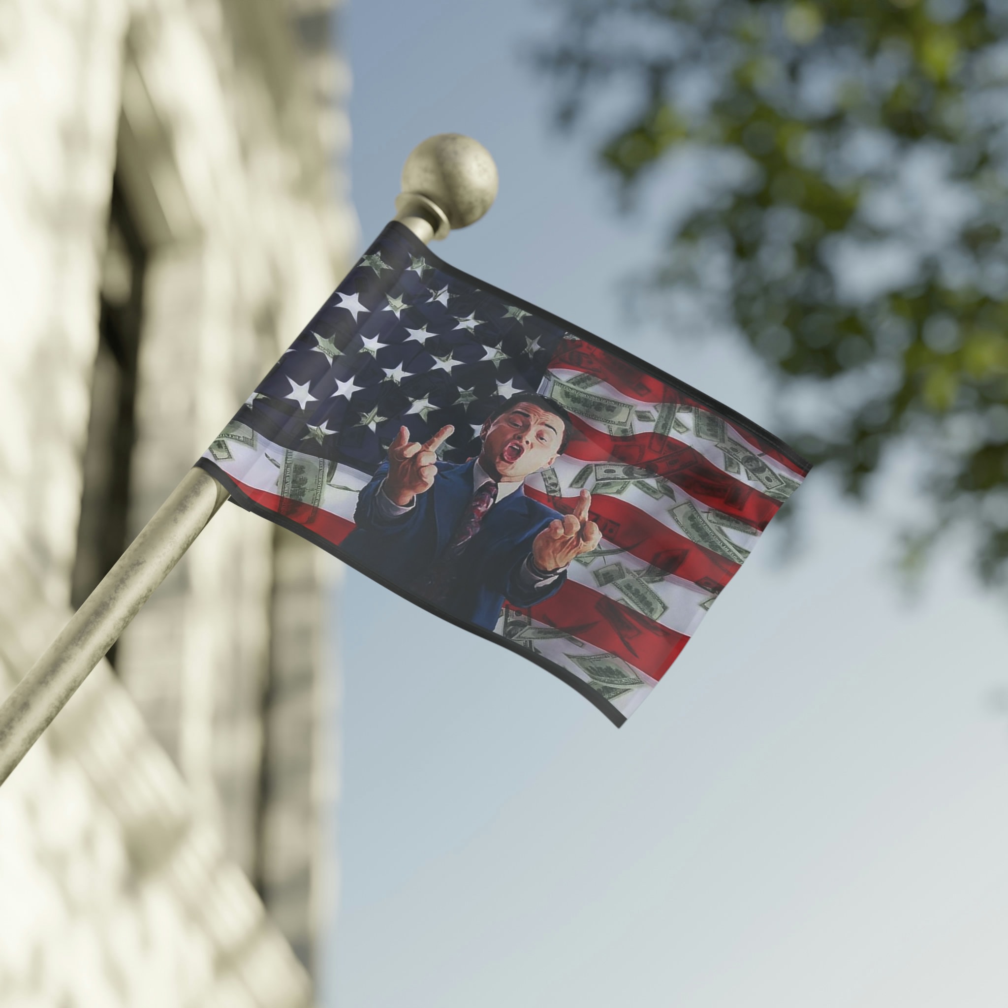 Wolf of Wall Street Jordan Belfort American Flag Middle Finger Flag - Etsy