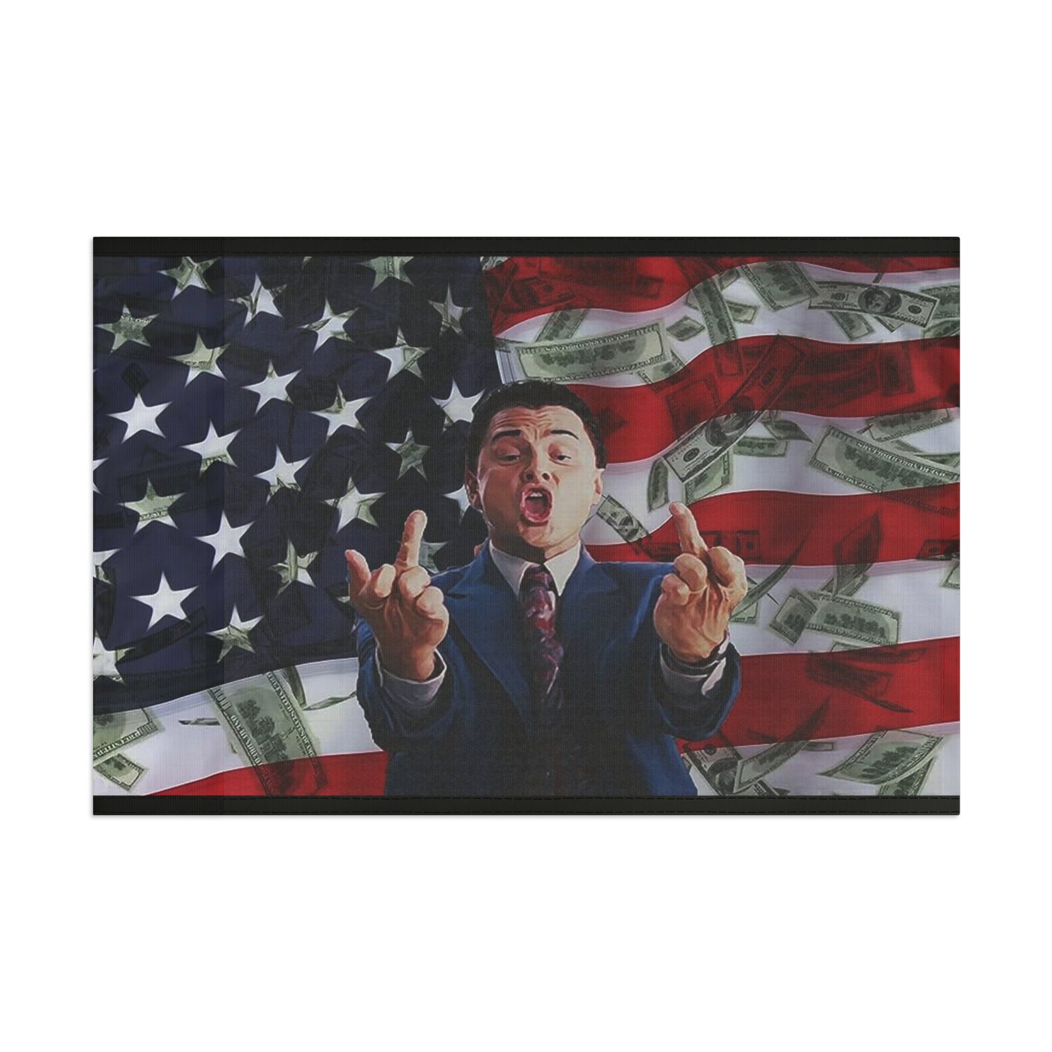 Wolf of Wall Street Jordan Belfort American Flag Middle Finger Flag - Etsy