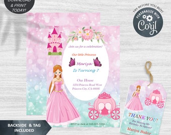 Castle Invitation Kingdom Invitation Mickey Mouse Invitation - Etsy
