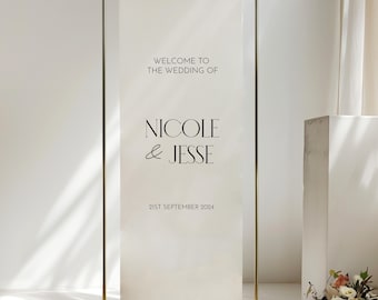 Linen sign, iron on sign, welcome sign, diy sign, welcome to our wedding, fabric signage, hand drawn