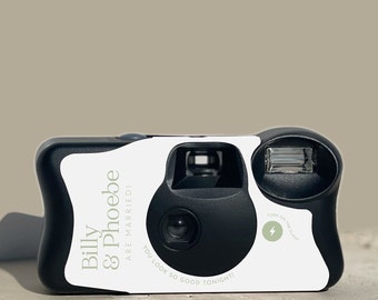 2 x Kodak Disposable Camera Wrap Cover sage green wedding **sticker wrap only** byo camera