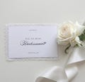 Bridesmaid Proposal Card with Lace Edge | Personalised Will You Be My Bridesmaid Card | Bridal Party Proposal | Custom Wedding Card product logo