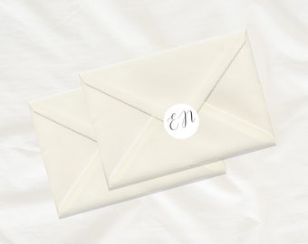 Custom wedding letter sticker. Envelope sticker seal