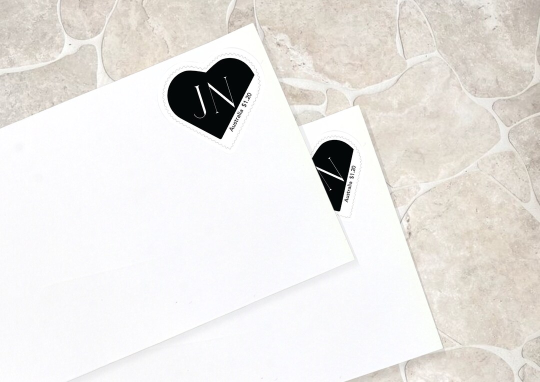 Custom Wedding Postage Stamp Letter Envelope Personalised Etsy