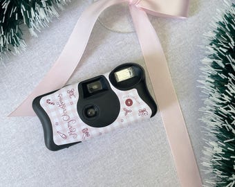 2 x Kodak CHRISTMAS Disposable Camera Wrap Cover Hens Party, pink, doodle red