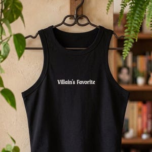 Dark Romance Shirt Villains Favorite Tank Tank Enemies To Lovers Book Lover Gift Bookish Merch Shirt Romance Reader Graphic Tee Fictional Villain