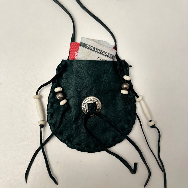 Leather Necklace Bag