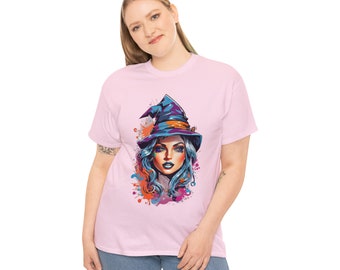 Classic Fit witchy shirt| green witch shirt| vintage nature witch shirt| kitchen witch shirt| Witch T-shirt| pink witch shirt.