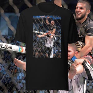 Islam Khabib T-Shirt | Gift For Men | UFC MMA | 100% Cotton | Makhachev Nurmagomedov