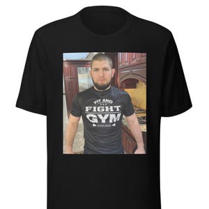 Khabib Nurmagomedov T-Shirt | Gift For Men | UFC MMA Training Shirt | Unisex Shirt | 100% Cotton | Islam Hasbulla