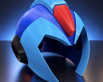 Mega Man X Inspired Helmet – 3D Printed Wearable Display