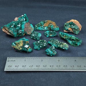 Wholesale lot of 10 Dioptase from DR Congo 182g