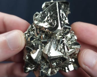 Octahedral Pyrite from Huanzala Mine, Peru 138g