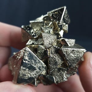 Octahedral Pyrite from Huanzala Mine, Peru 180g